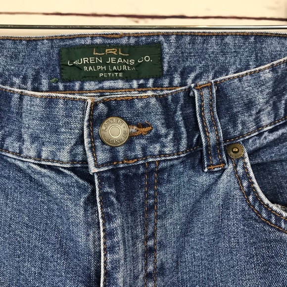 LRL Lauren Jeans Ralph Lauren Petite 6P Flare Leg - Picture 4 of 5